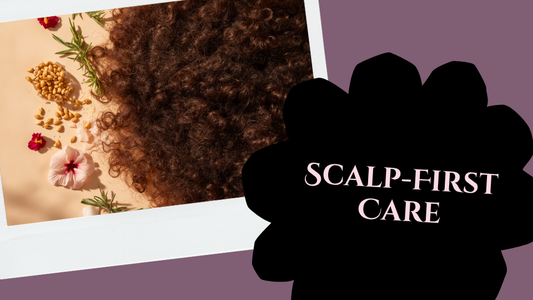 Scalp-first care for textured and curly hair, focusing on scalp health before styling curls