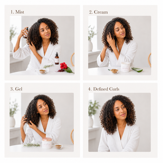 Botanical Curl Routine Quick Guide | Guía Rápida de Rutina Botánica